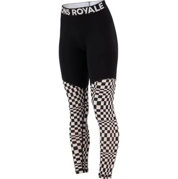 Pánské tričko dámské merino legíny Mons Royale Cascade merino flex 200 legging WMNS checkers L