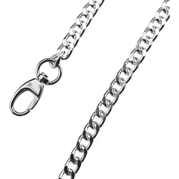 Příze Pro Háčkování Řetízek na kabelku s karabinou 120 cm, 8 mm nikl