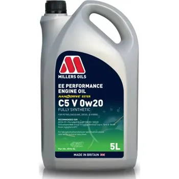 Motorový olej Millers Oils EE Performance C5 V 0W-20 5l