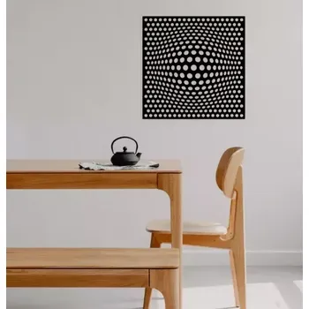 Dřevěná dekorace BUBLINY - 20x20 cm