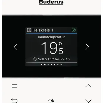 Kotel Buderus Logamatic RC220 komfortní dálkové ovládání pro Logamatic BC400 drátové 7738112962