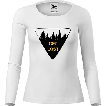 Dámské tričko DOBRÝ TRIKO Dámské bavlněné triko Get lost Velikost: 3XL, Barva: Bílá