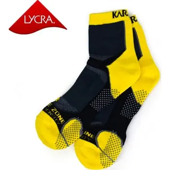 Dámské ponožky Ponožky Karakal Socks X4 Men Ankle Yellow/Black-41-47