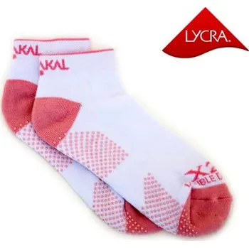 Dámské ponožky Ponožky Karakal Socks X2+ Female Trainer White/Pink-36-41
