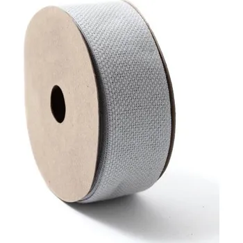 Stuha Bavlněná stuha 3,3 cm Šedá