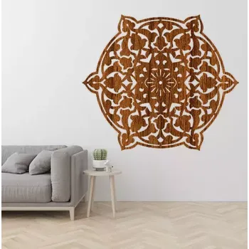 Obraz Dřevěný obraz harmonie KVĚTINA - 30x30 cm