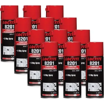 Stavební chemie Loctite LB 8201 - 400ml, 5way sprej, olej 12 x Loctite LB 8201 - 400 ml, 5way sprej, olej