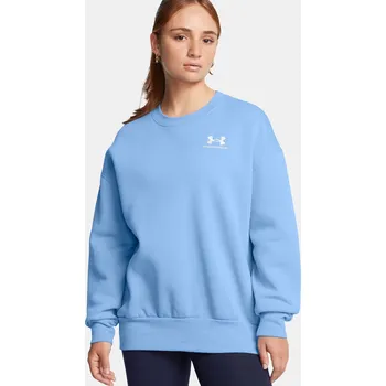Dámská mikina Dámská mikina Under Armour Essential Flc OS Crew Under Armour světle modrá 3056631