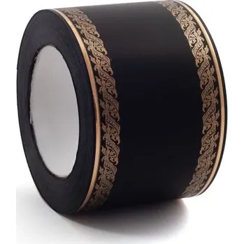 Stuha Smuteční stuha Ornament 8 cm Černá