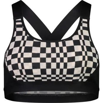 Pánské oblečení merino podprsenka Mons Royale stella X back bra WMNS checkers XS