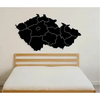 Nástěnná mapa České republiky KRAJE - 30x16 cm