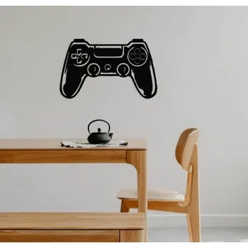 Dárek pro hráče - Dřevěná dekorace na zeď Herní ovladač - 24x14 cm