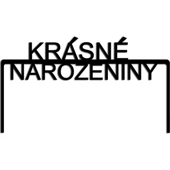 Dortová svíčka Dřevěný zápich do dortu narozeniny 2ks