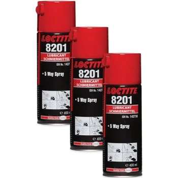Stavební chemie Loctite LB 8201 - 400ml, 5way sprej, olej 3 x Loctite LB 8201 - 400 ml, 5way sprej, olej