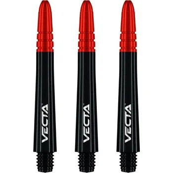 Příslušenství pro šipky Winmau Násadky Vecta - medium - black red