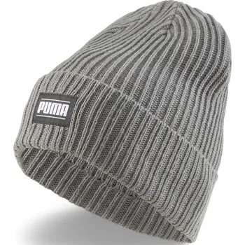 Čepice Zimní čepice PUMA Ribbed Classic Cuff Beanie Strong Grey šedá