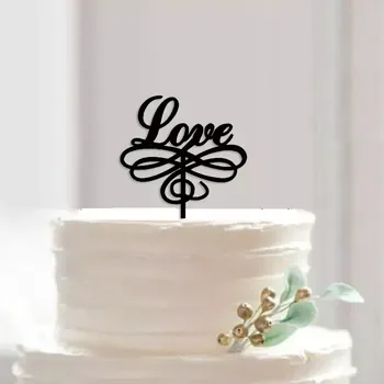 Přisada na vaření a pečení Zápich do dortu LOVE, 12x8cm, 2ks