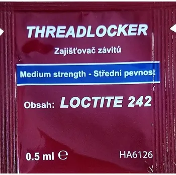 Tmel Loctite 242 - 0,5 ml, středněpevnostní 1 x Loctite 242 - 0,5 ml