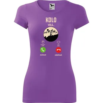 DOBRÝ TRIKO Dámské tričko Kolo volá Velikost: M, Barva: Fialová