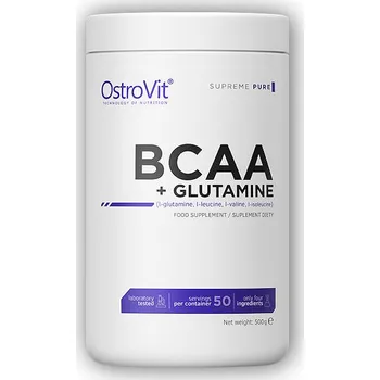 Aminokyselina Ostrovit BCAA + glutamine 500g Varianta: natural