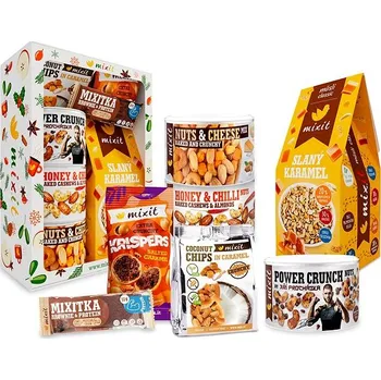 Dárkový potravinový koš Mixit Vánoční dárková sada pro muže 913 g