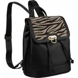 Dámský městský batoh s klopou z ekologické kůže Barva: Černá