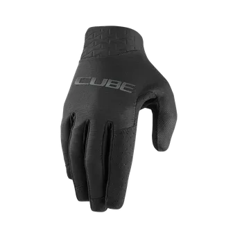 Chránič rukou Cyklistické rukavice CUBE Gloves Performance long finger Barva: Černá, Velikost: M