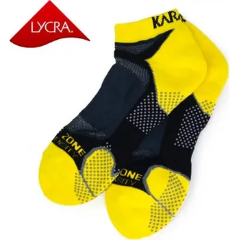Dámské ponožky Ponožky Karakal Socks X4 Men Trainer Yellow Black-41-47