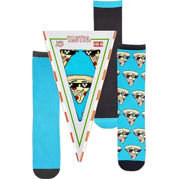 Pánské ponožky Ponožky Tastiq Unisex Socks 3-Pack Pizza Giftbox 40-46