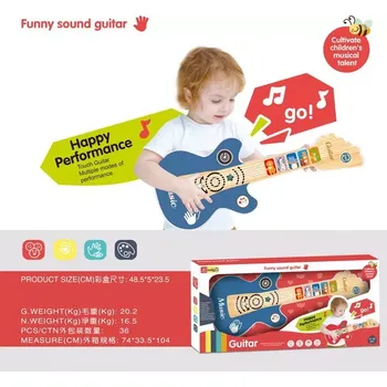 Hudební nástroj pro děti Ramiz Kytara pro děti s funkcí světla