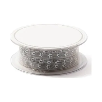 Stuha Stuha Blomster 6 mm Šedá