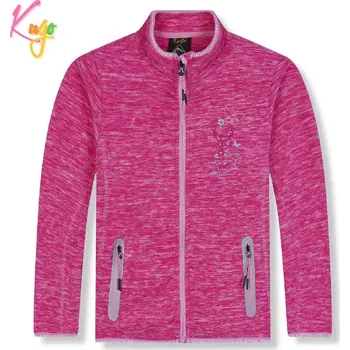 Dívčí mikina Dívčí flísová mikina Kugo FM9713 sytě růžová