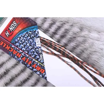 Umělá nástraha HENDS DRY FLY HACKLE - GRIZZLY HNĚDÁ DFH351 Velikost: S - hook 16-20