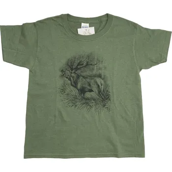 Pánské tričko Dětské lovecké tričko TETRAO jelen XL