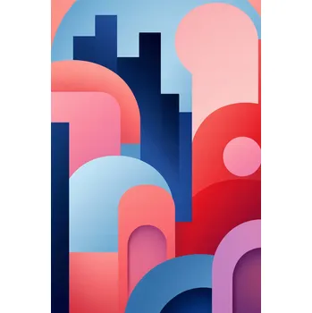 Plakát Plakát Město barev bez rámu 61 x 90,5 cm