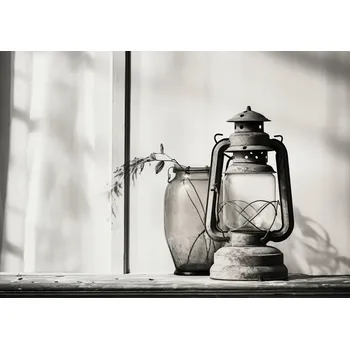 Plakát Plakát Lampa ve stínech bez rámu 84 x 59,5 cm