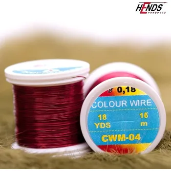 Umělá nástraha HENDS COLOUR WIRE - ČERVENO-HNĚDÝ CW..04 Průměr: 0,09 mm