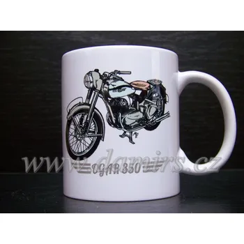 hrnek s motivem Jawa Ogar 350