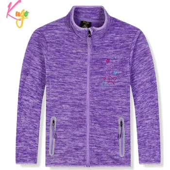 Dívčí mikina Dívčí flísová mikina Kugo FM9713 fialová