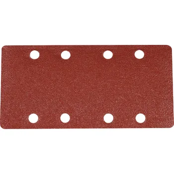 Brusný papír Silverline Brusný arch děrovaný SZ 93×190 mm P80 – sada 10 ks, suchý zip 675218