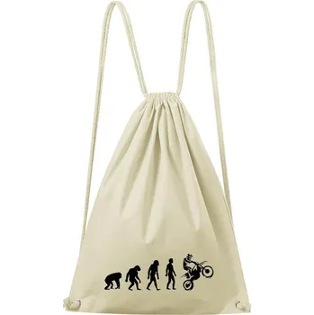 Městský batoh DOBRÝ TRIKO Bavlněný batoh Evoluce motorkáře Barva: Natural