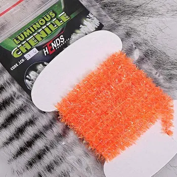 Umělá nástraha HENDS LUMINOUS CHENILLE - FLUO ORANŽOVÁ CHL07 Průměr: 6 mm