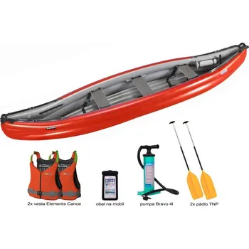 Člun Gumotex Scout standart SET 3 červeno-šedá loď + DÁREK + Doprava ZDARMA
