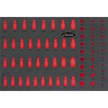 2K pěnová vložka pro V2837 (1/1 VIGOR 1000), prázdná VIGOR V2838