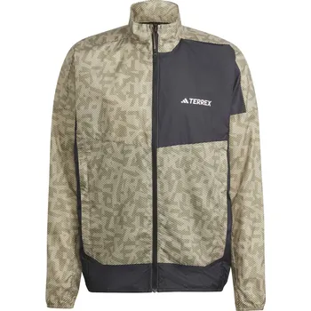 Pánská větrovka Pánská Přechodná bunda ADIDAS TRAIL WIND J HZ1301 – Béžová M