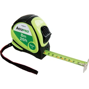 metr Svinovací metr 25 mm × 8 m nárazuvzdorný Acupro 750919