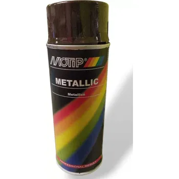 Barva ve spreji MOTIP METALLIC HNĚDÝ 400ML