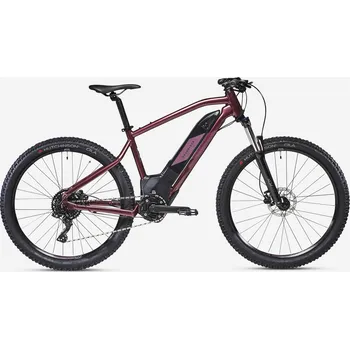 Horské kolo ROCKRIDER Horské hardtail elektrokolo 27,5" E-ST500 L FIALOVÁ 2025