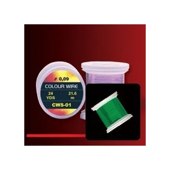 Umělá nástraha HENDS COLOUR WIRE - TM. ZELENÁ CW..07 Průměr: 0,09 mm