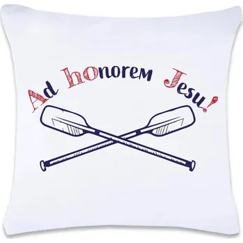 Dekorativní polštářek DOBRÝ TRIKO Polštář s potiskem AHOJ 40 x 40 cm Oboustranný tisk: ANO